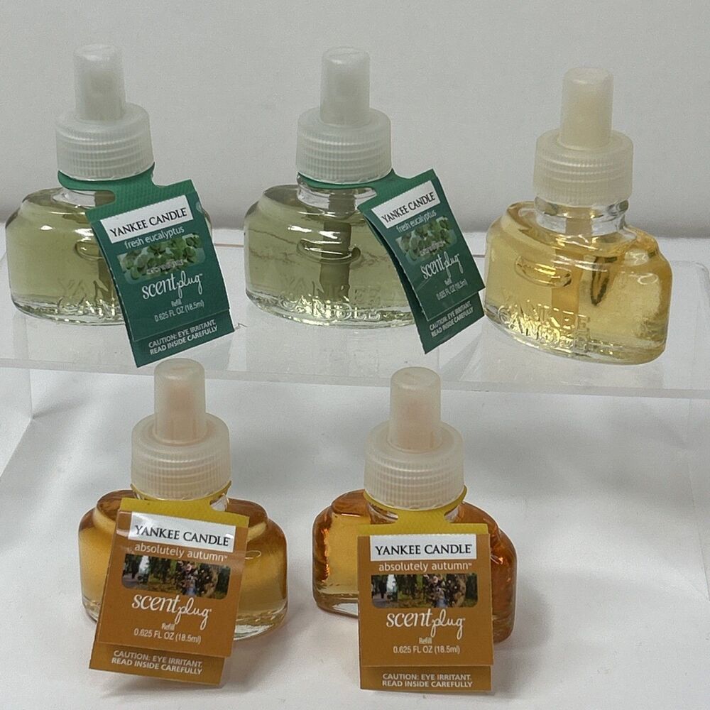 5 Yankee Candle ScentPlug Fresh Eucalyptus Autumn Plug In Fragrance Refill